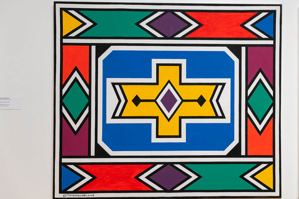 Esther Mahlangy painting on display at High Museum Atlanta 2025