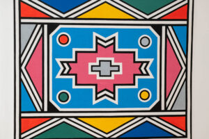 Esther Mahlangy painting on display at High Museum Atlanta 2025