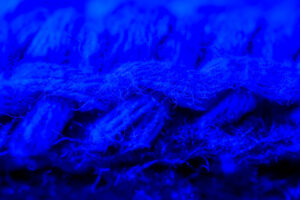 Quilt yarn macro shot