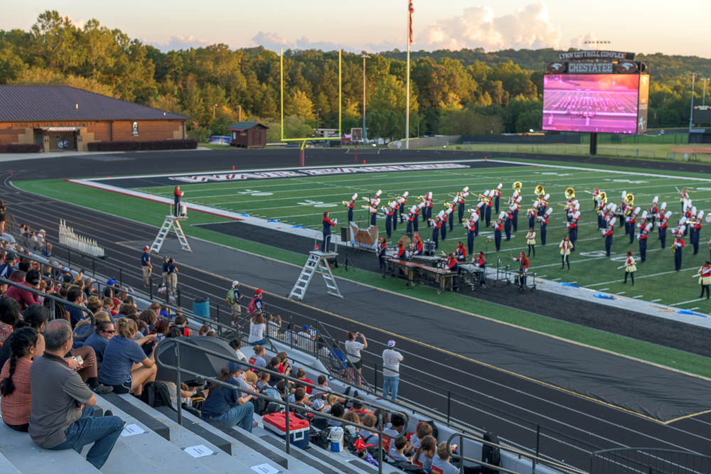 High school marching band competition