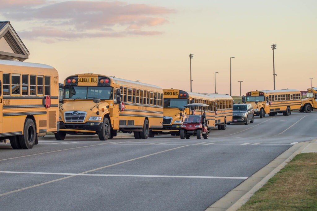 Houston County Silver and Black marching band competition day