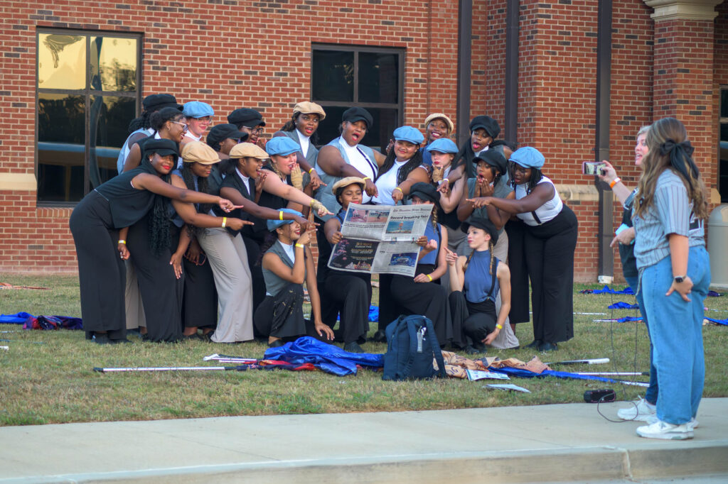 Houston County Silver and Black marching band competition day