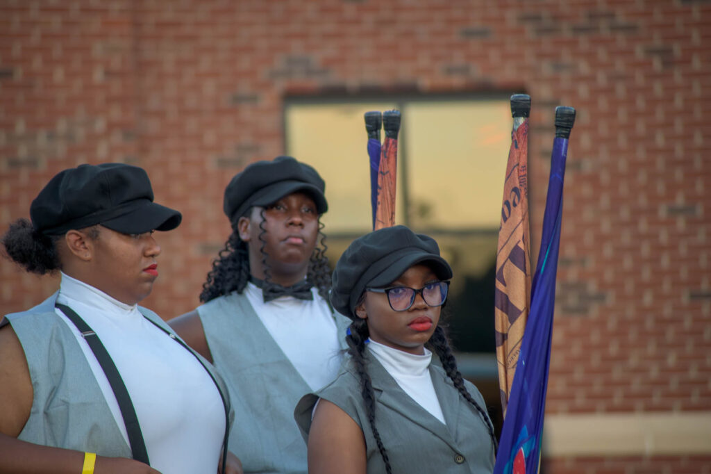 Houston County Silver and Black marching band competition day