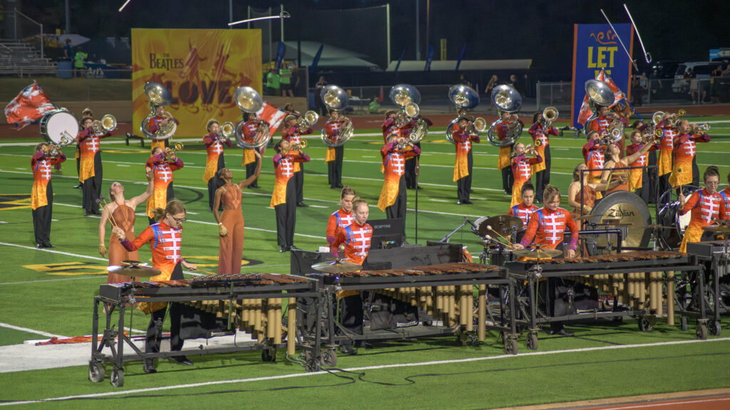 Houston County Silver and Black marching band competition day