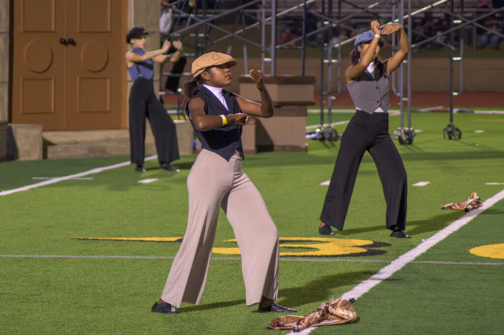 Houston County Silver and Black marching band competition day