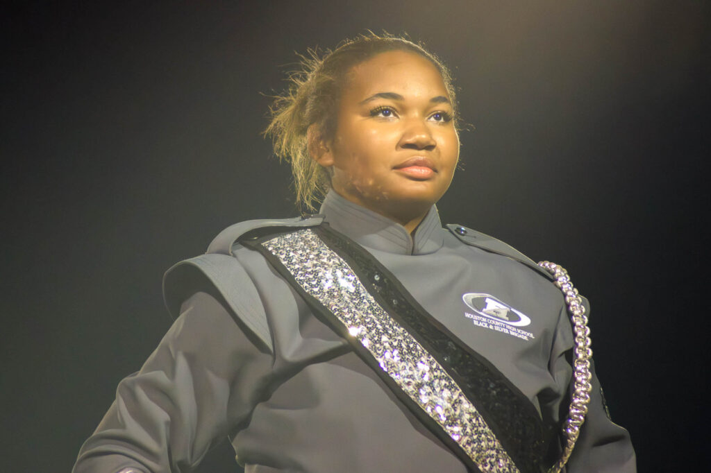 Houston County Silver and Black marching band competition day