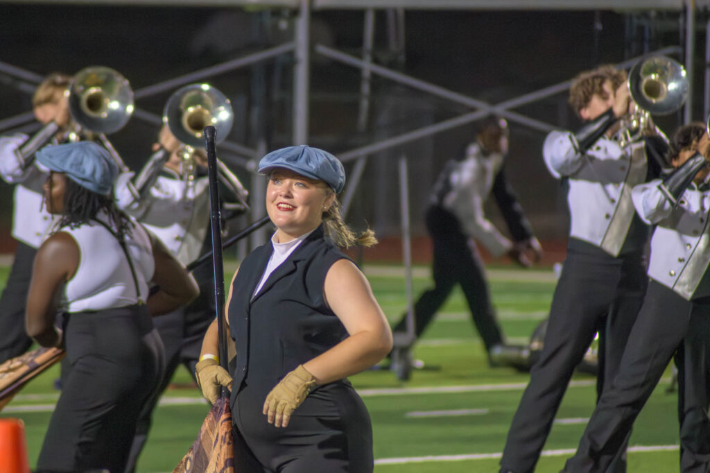 Houston County Silver and Black marching band competition day