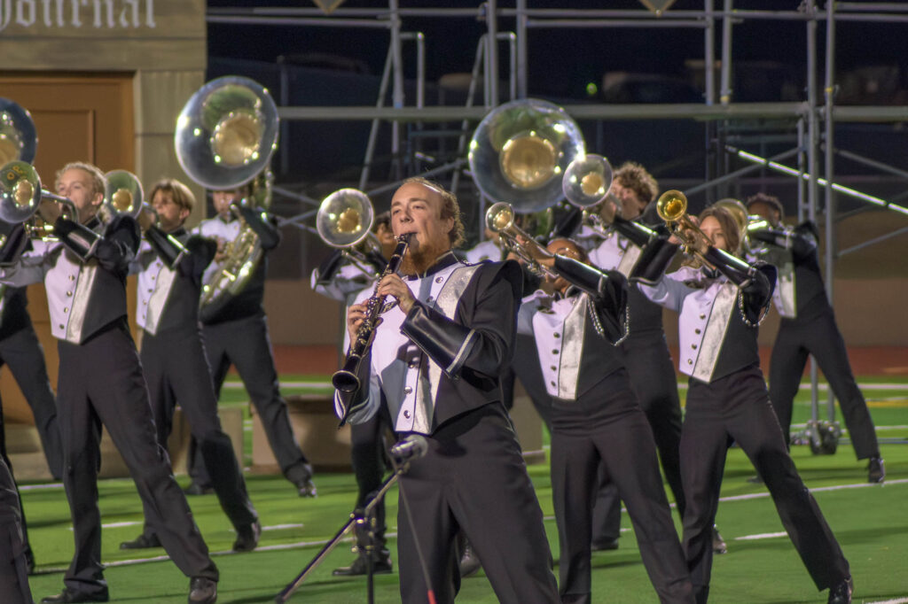 Houston County Silver and Black marching band competition day