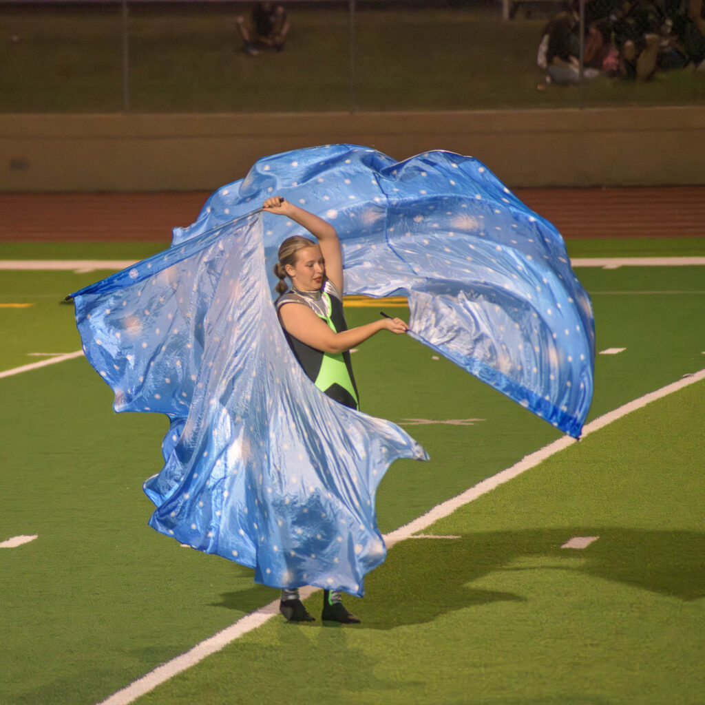 Houston County Silver and Black marching band competition day